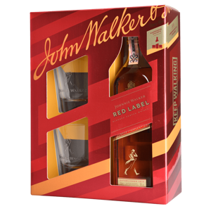 Johnnie Walker Red Label 40% 0,7L + 2 Poháre 2022