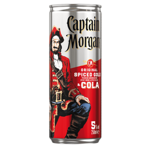 Captain Morgan Original Spiced Gold & Cola 5% 0,25L Plech Z