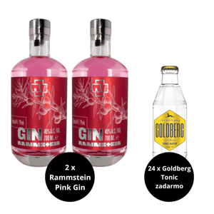 2 x Rammstein Pink Gin + 24 x Goldberg Tonic
