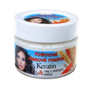 Bione Cosmetics - Krémová vlasová maska Keratin + Olej z obilných klíčkov 260ml