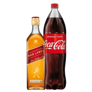 Johnnie Walker Red 0,7L + Cola Balík