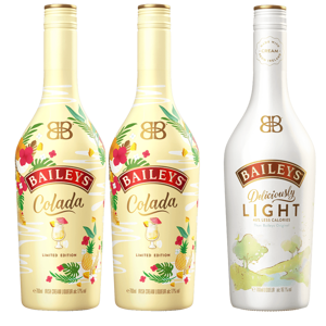 2X  Baileys Colada 17% 0,7L + Baileys Deliciously Light 0,7L Ako Darček
