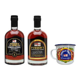 Pusser’s Rum Coronation Reserve + Pusser’s Gunpowder Proof Spiced + pohár zadarmo