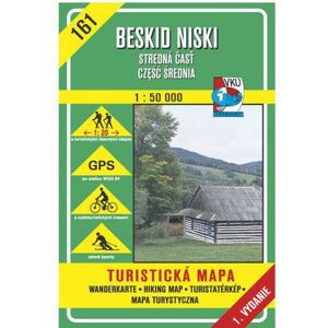 Beskid Niski - Stredná časť 161 Turistická mapa 1:50 000