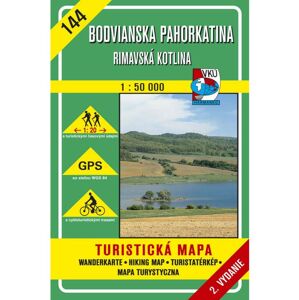 Bodvianska pahorkatina - Rimavská kotlina 144 Turistická mapa 1:50 000