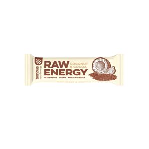 Bombus Raw Energy tyčinka kokos a kakao 50g