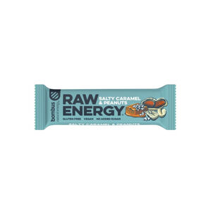 Bombus Raw Energy tyčinka slaný karamel a arašídy 50g