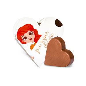 Chocolate Patrik Čokoládové srdce biele horké - Pre super dievča