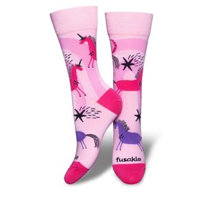 Fusakle ponožky Jednorožec ružový-M 39 - 42