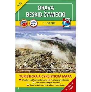 Orava - Beskid Żywiecki 102 Turistická mapa 1:50 000