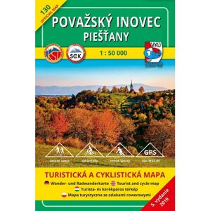 Považský Inovec - Piešťany 130 Turistická mapa 1:50 000