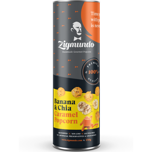 Zigmundo Banán & Chia popcorn 250g